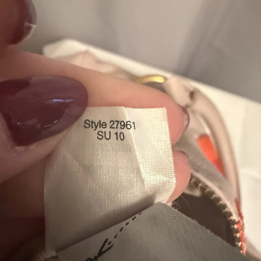 J.Crew Collection Spritzer-Stripe Satchel Lavender Orange Speedy Bag Madewell